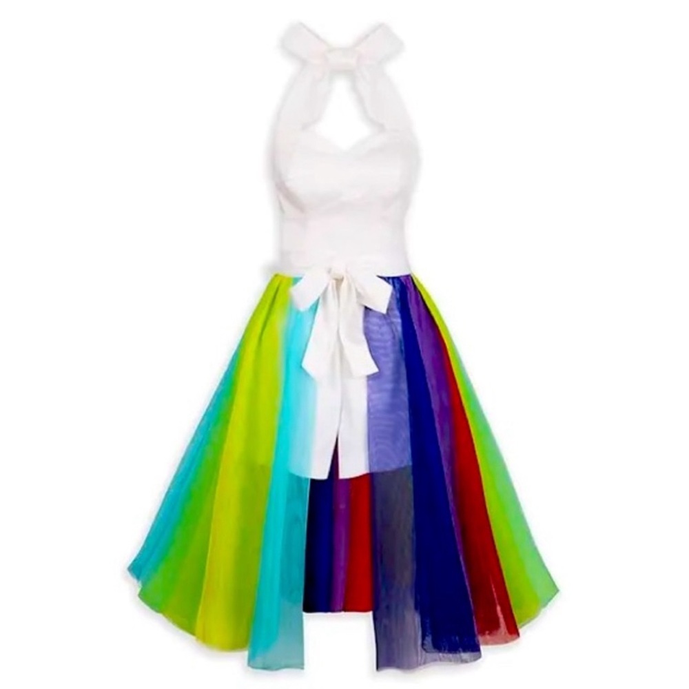 New Disney The Dress Shop Inside Out Unicorn Women's Halter Romper & Skirt Large